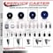 Service Caster 4'' Solid Poly Swivel 3/4'' Expanding Stem Caster Set with Brake, 4PK SCC-EX20S414-SPUS-PLB-34-4 - alternate 4